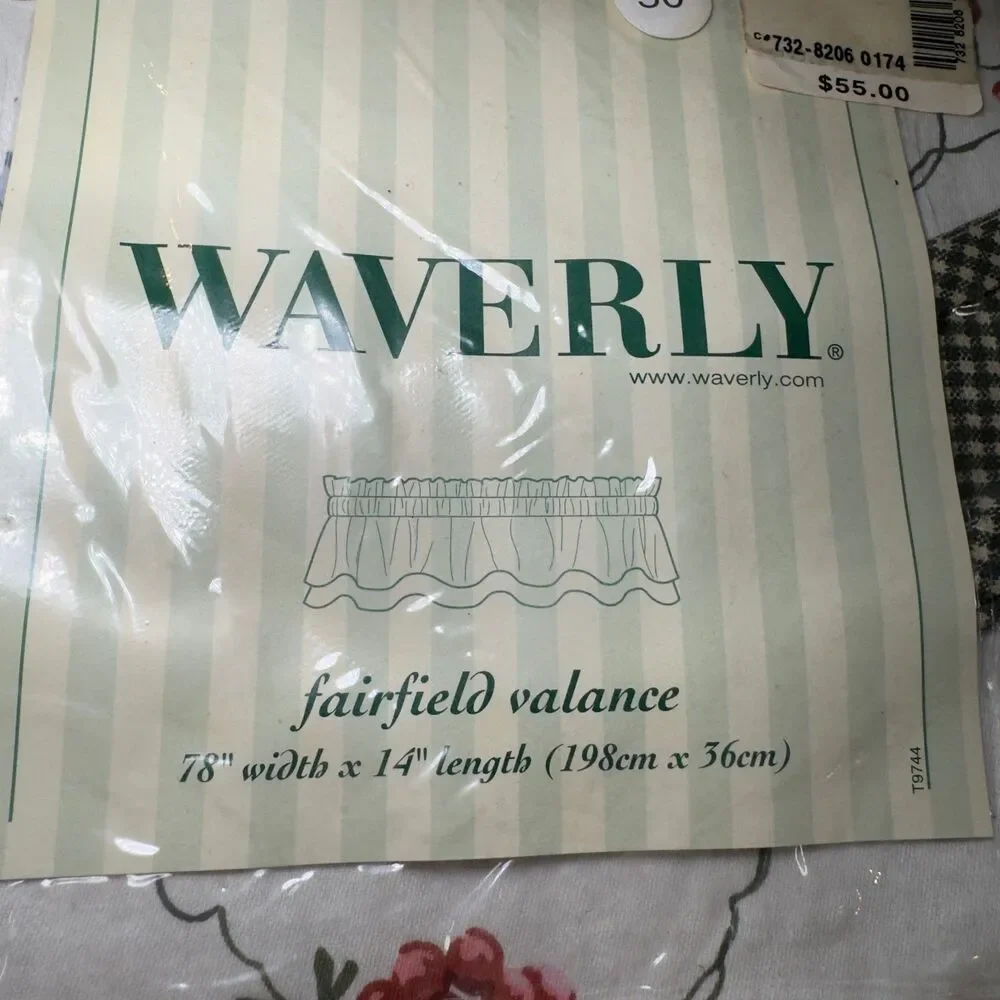 Waverly Fairfield Valance Orchard Trail Berry 78